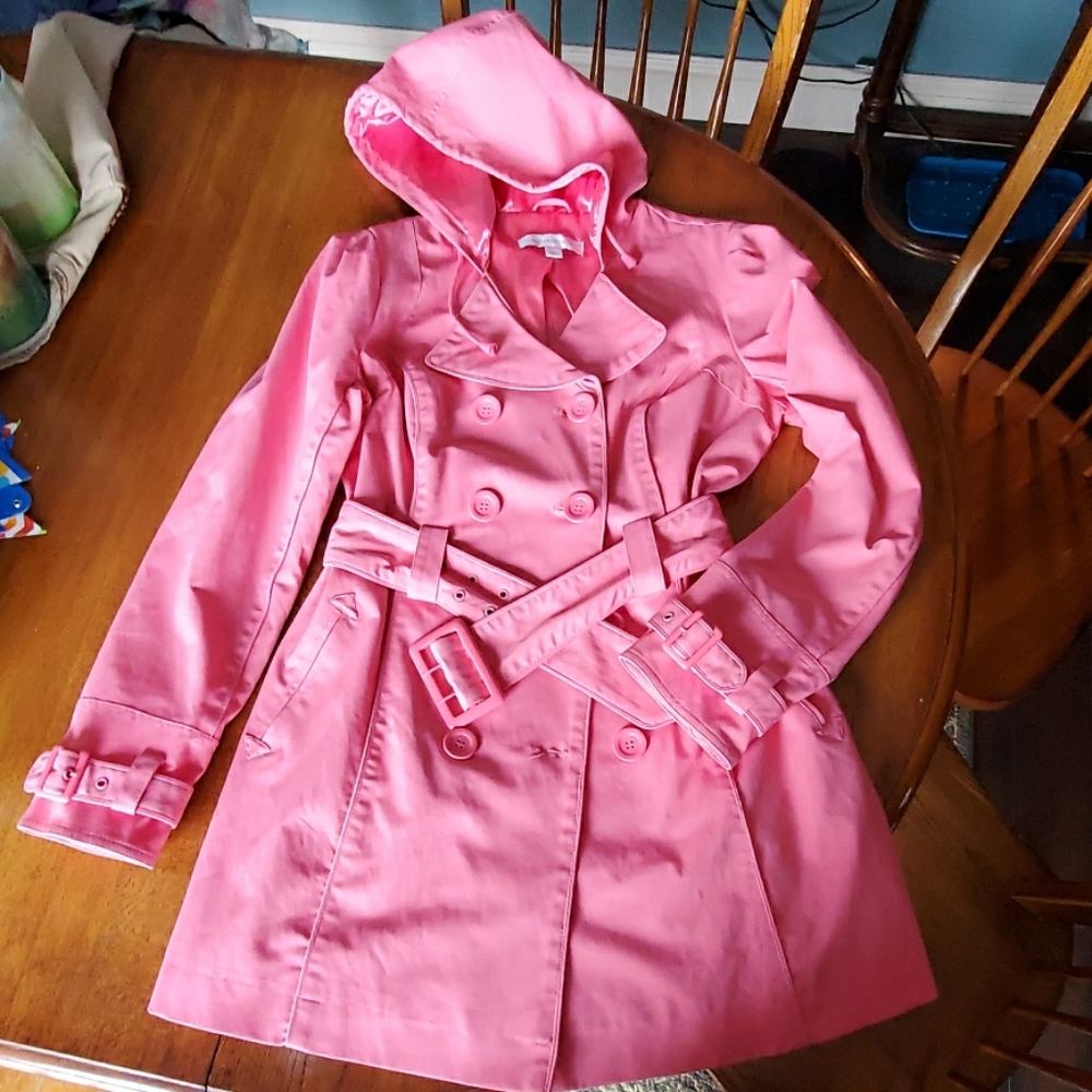 Cute Pink trench coat